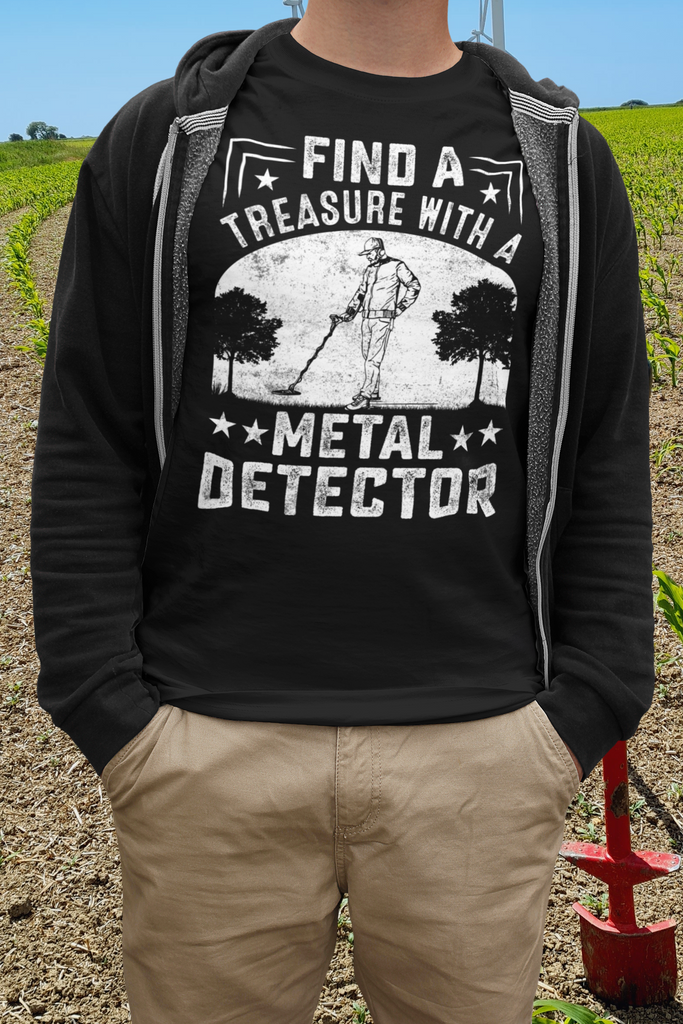 Find a treasure with a metal detector