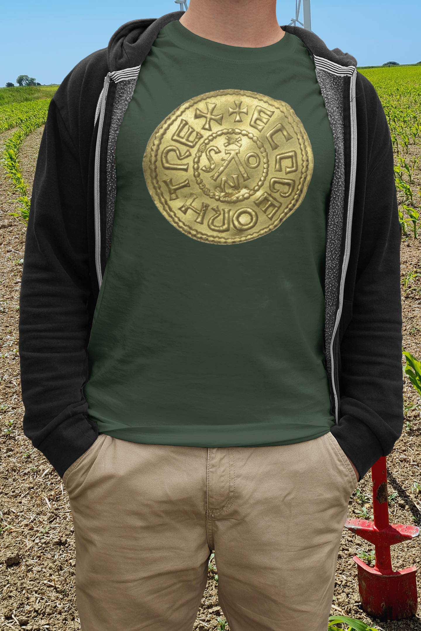 Gold Penny Ecgberht Saxon coin T-shirt