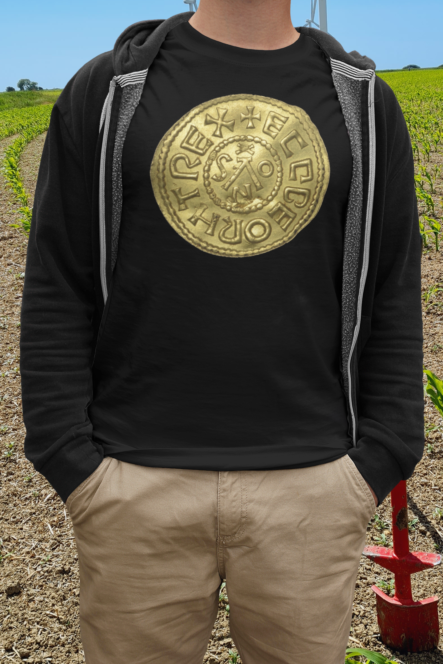 Gold Penny Ecgberht Saxon coin T-shirt