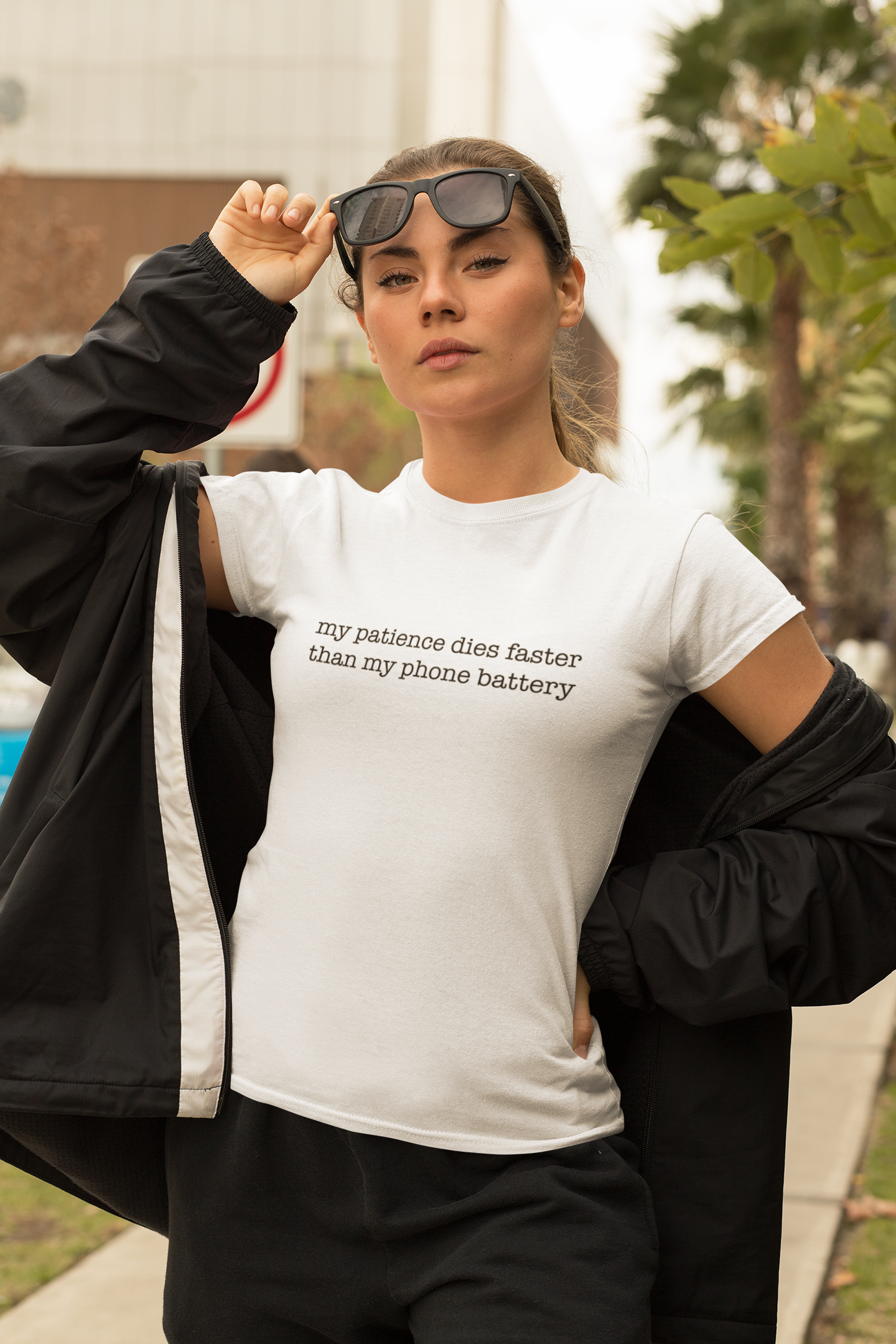 My Patience Dies Faster Than My Phone Battery T-shirt