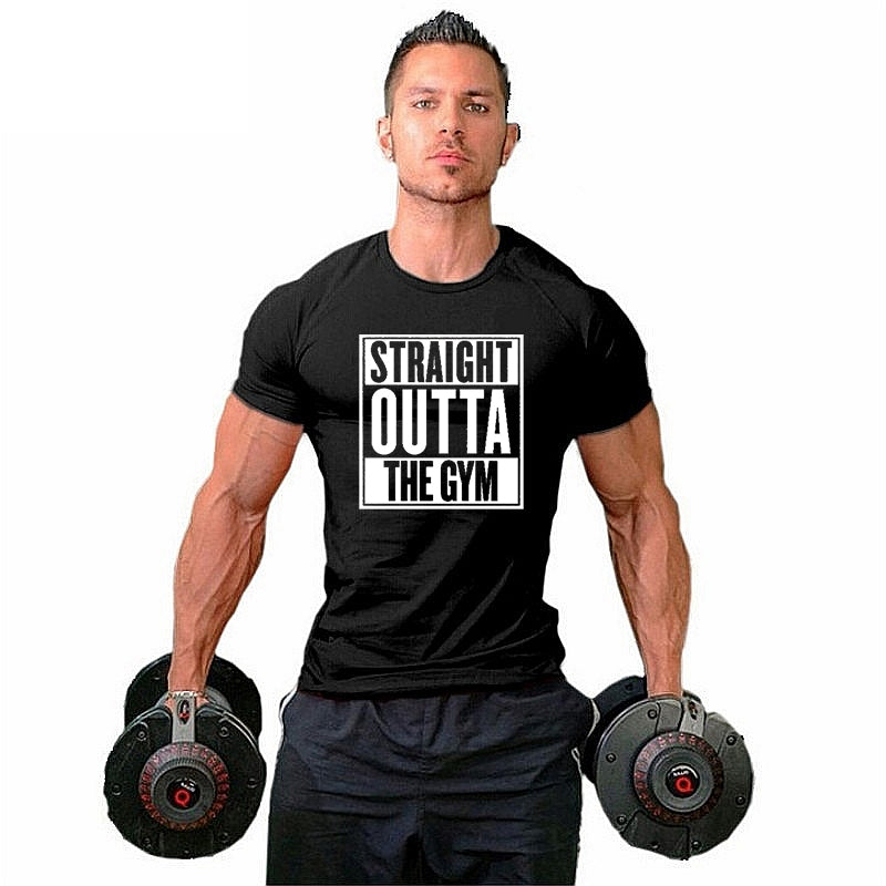 Straight outta the gym T-shirt - Urbantshirts.co.uk