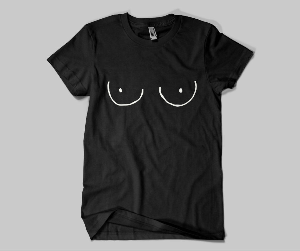 Cartoon Titties T-shirt - Urbantshirts.co.uk