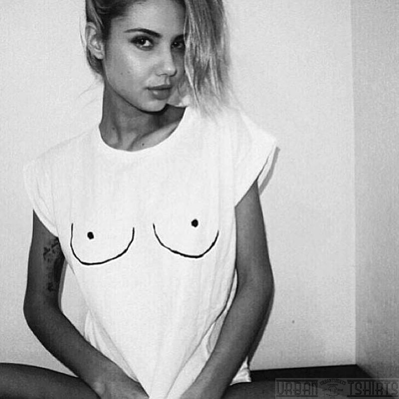 Cartoon Titties T-shirt - Urbantshirts.co.uk