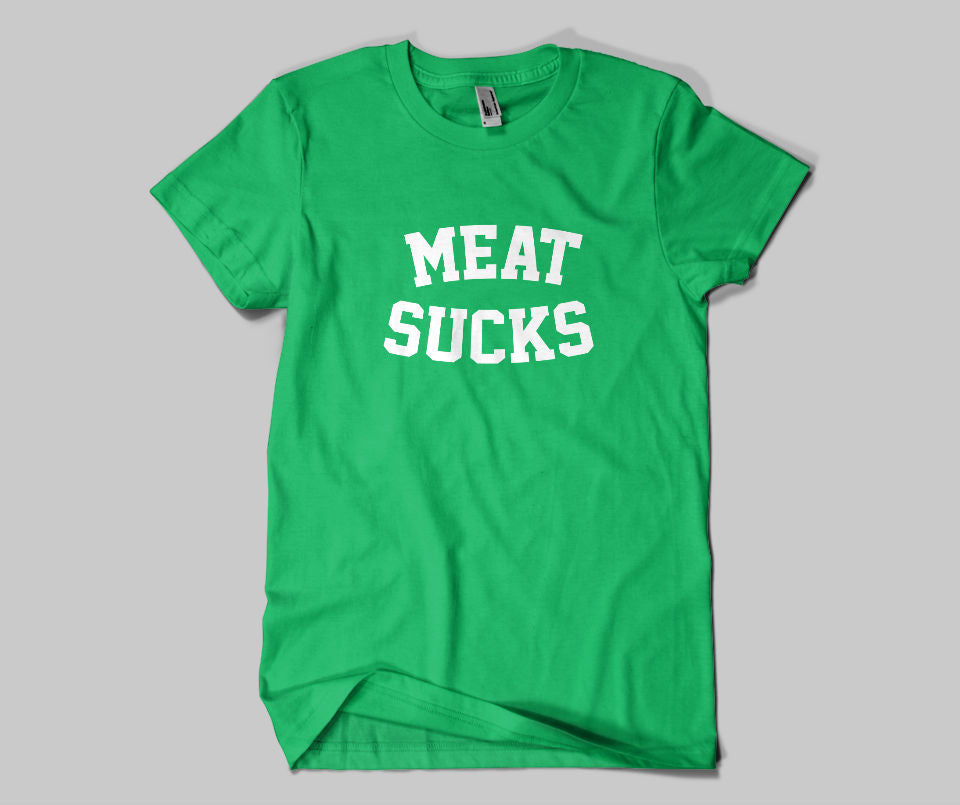 Meat sucks T-shirt - Urbantshirts.co.uk