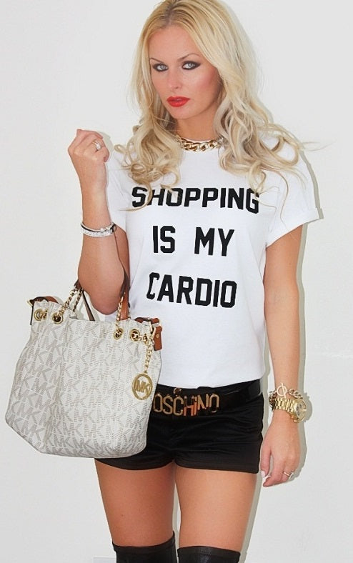 Shopping is my cardio T-shirt - Urbantshirts.co.uk