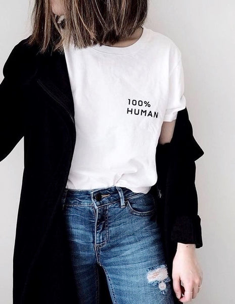 100% Human T-shirt - www.urbantshirts.co.uk