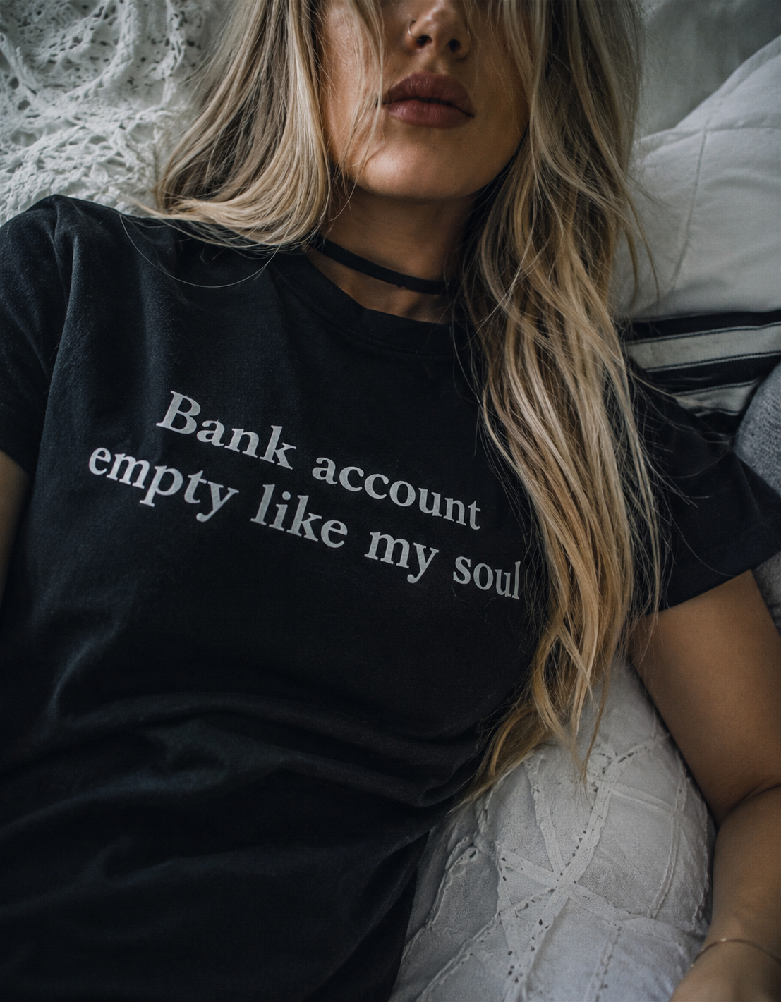 Bank account empty like my soul T-shirt