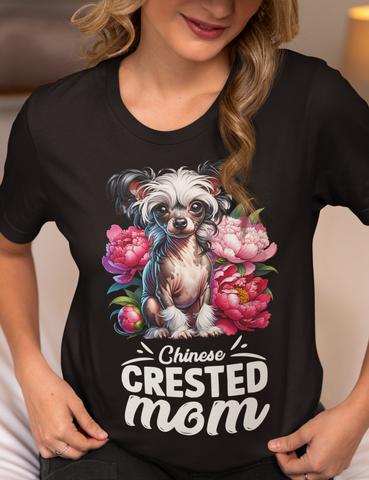 Chinese Crested Mom T-shirt