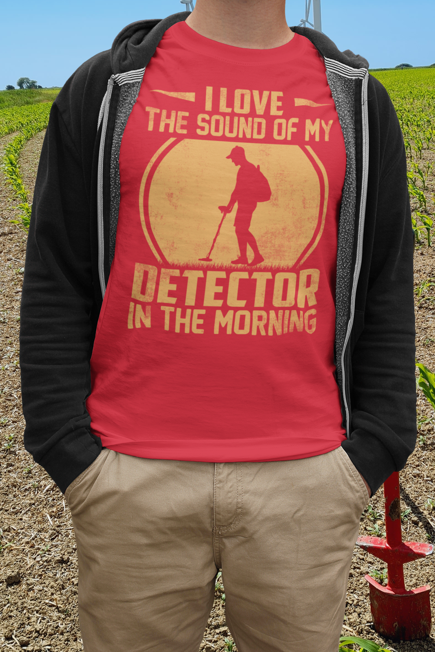 I love the sound of my metal detector in the morning T-shirt