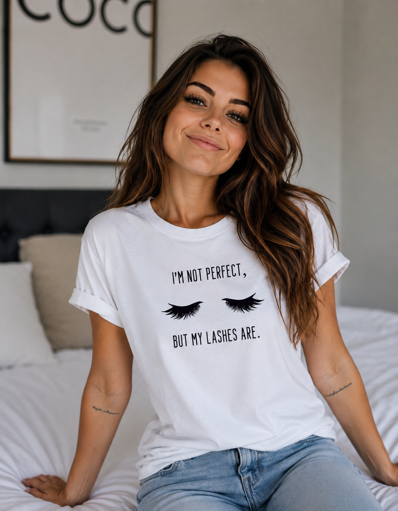 I'm not perfect but my lashes are T-shirt