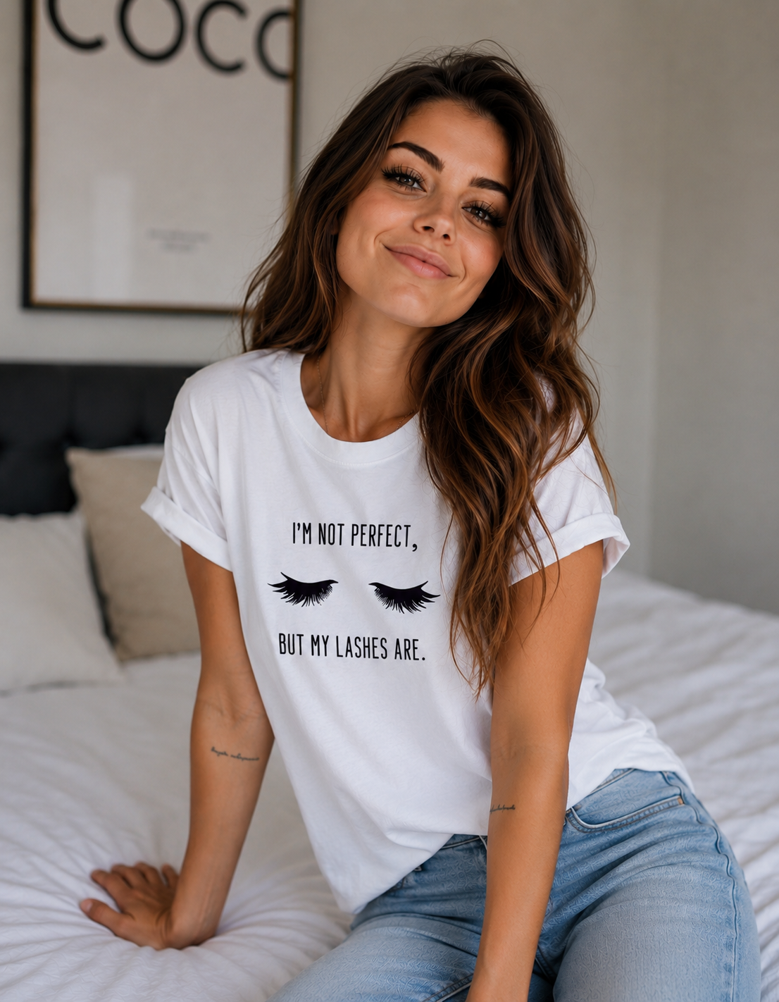 I'm not perfect but my lashes are T-shirt