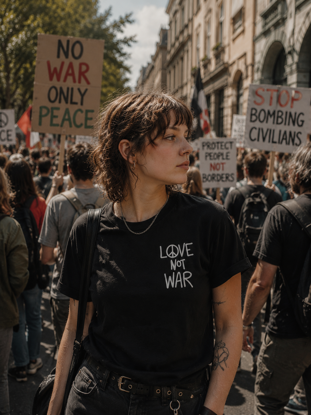 Love not war T-shirt