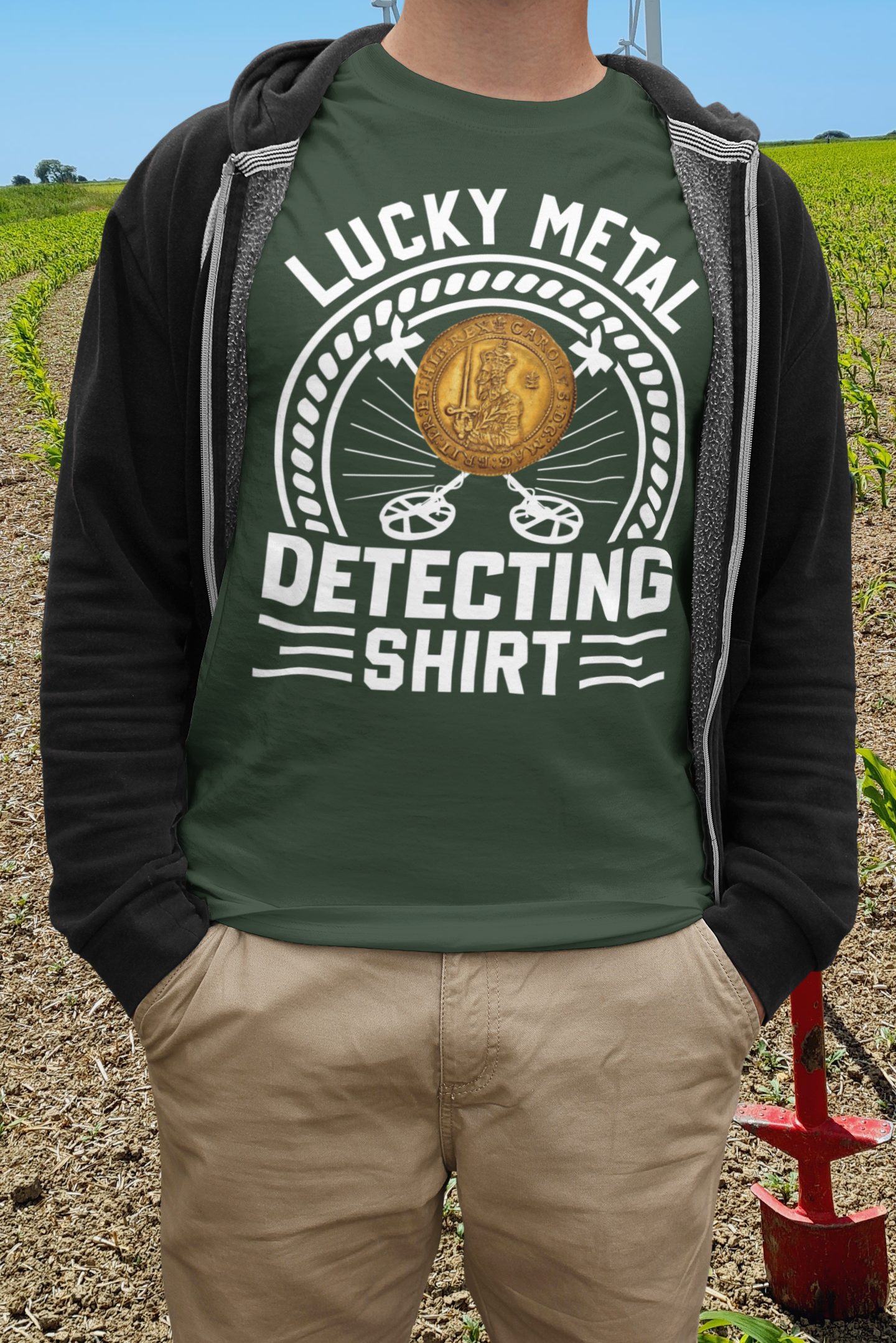 Lucky metal detecting T-shirt