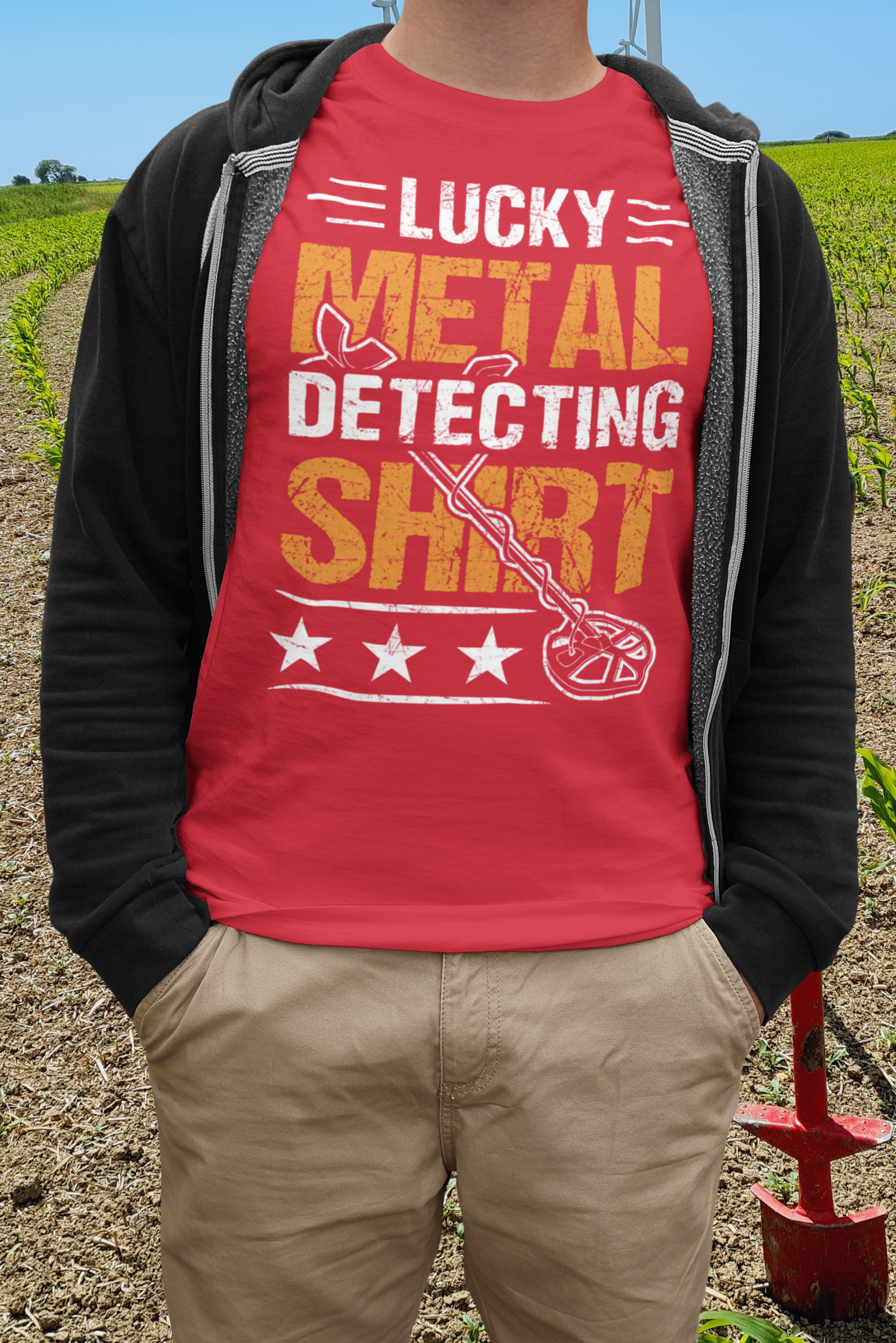 Lucky metal detecting t-shirt