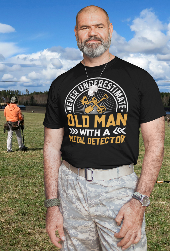 Never underestimate an old man with a metal detector