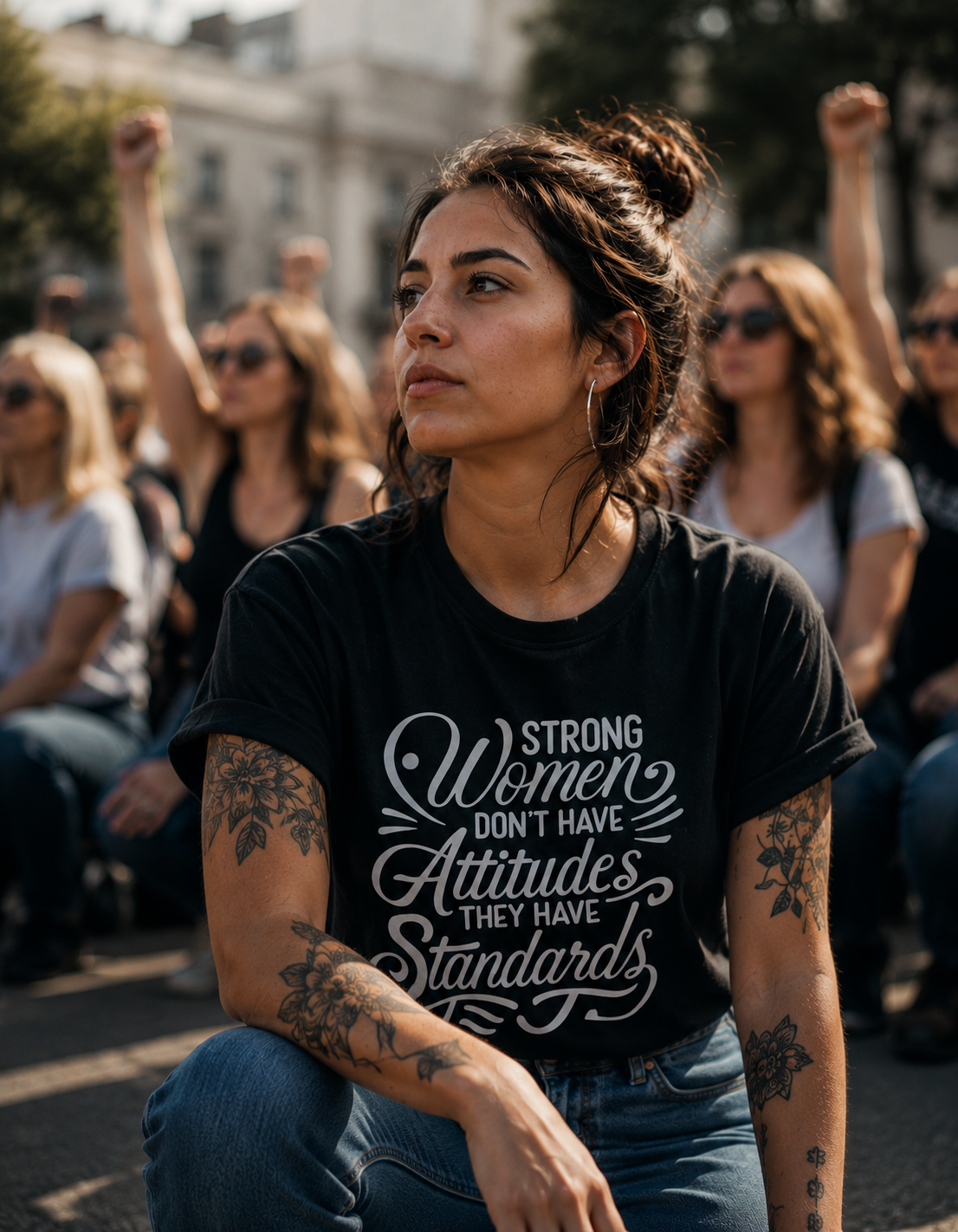 Strong Women Don't Have Attitudes They Have Standards T-Shirt
