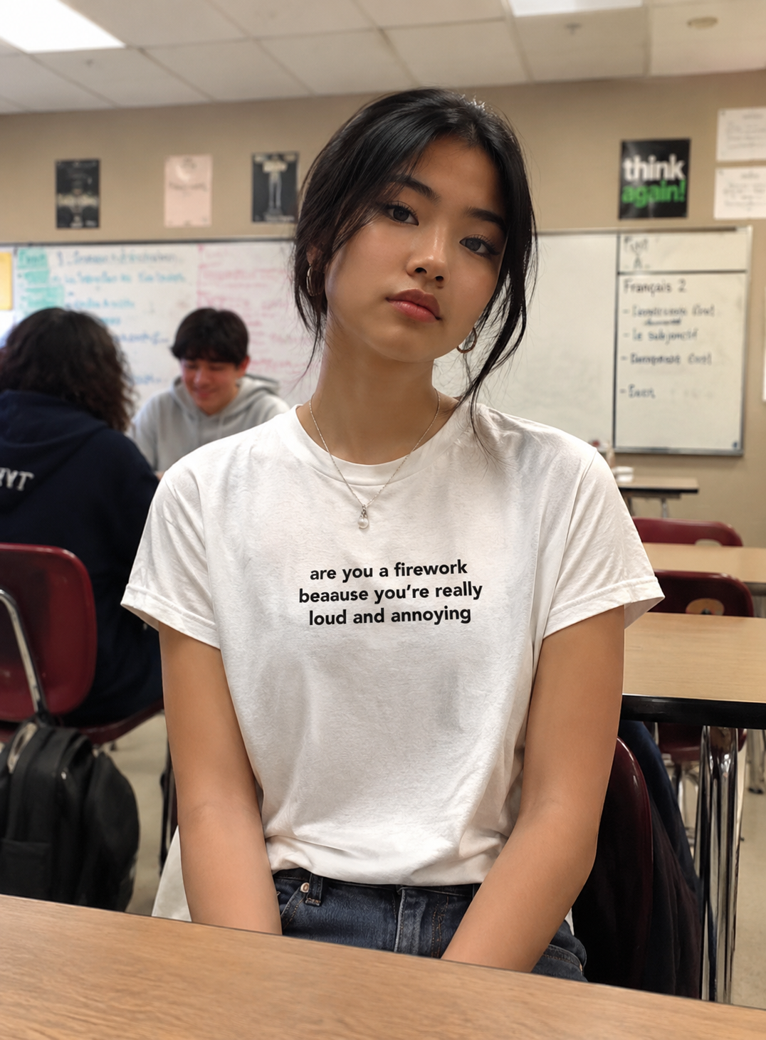 Are you a firework,because you're really loud and annoying T-shirt