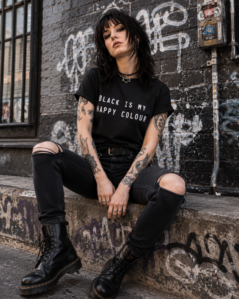 Black is my happy colour T-shirt