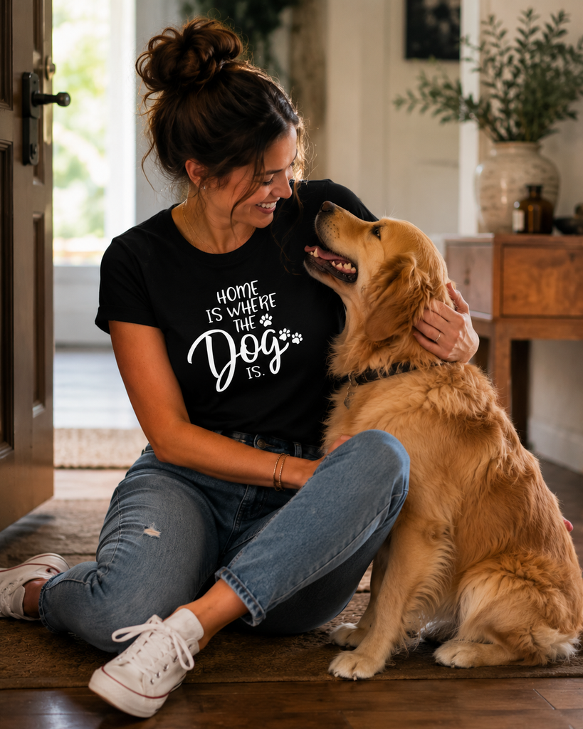 Home is where the dog is T-shirt