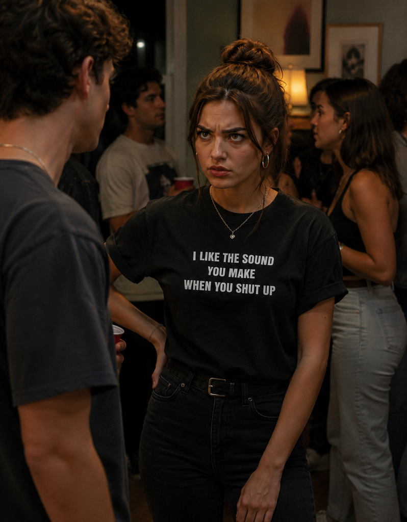 I like the sound you make when you shut up T-shirt