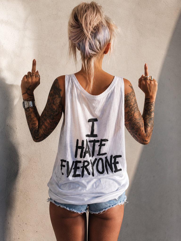 I Hate Everyone Oversized Vest