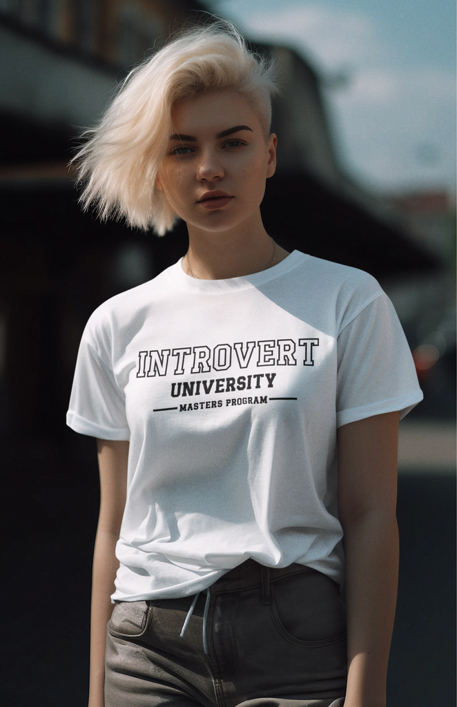 Introvert University Master Program T-Shirt | Introvert Women's Tee ...