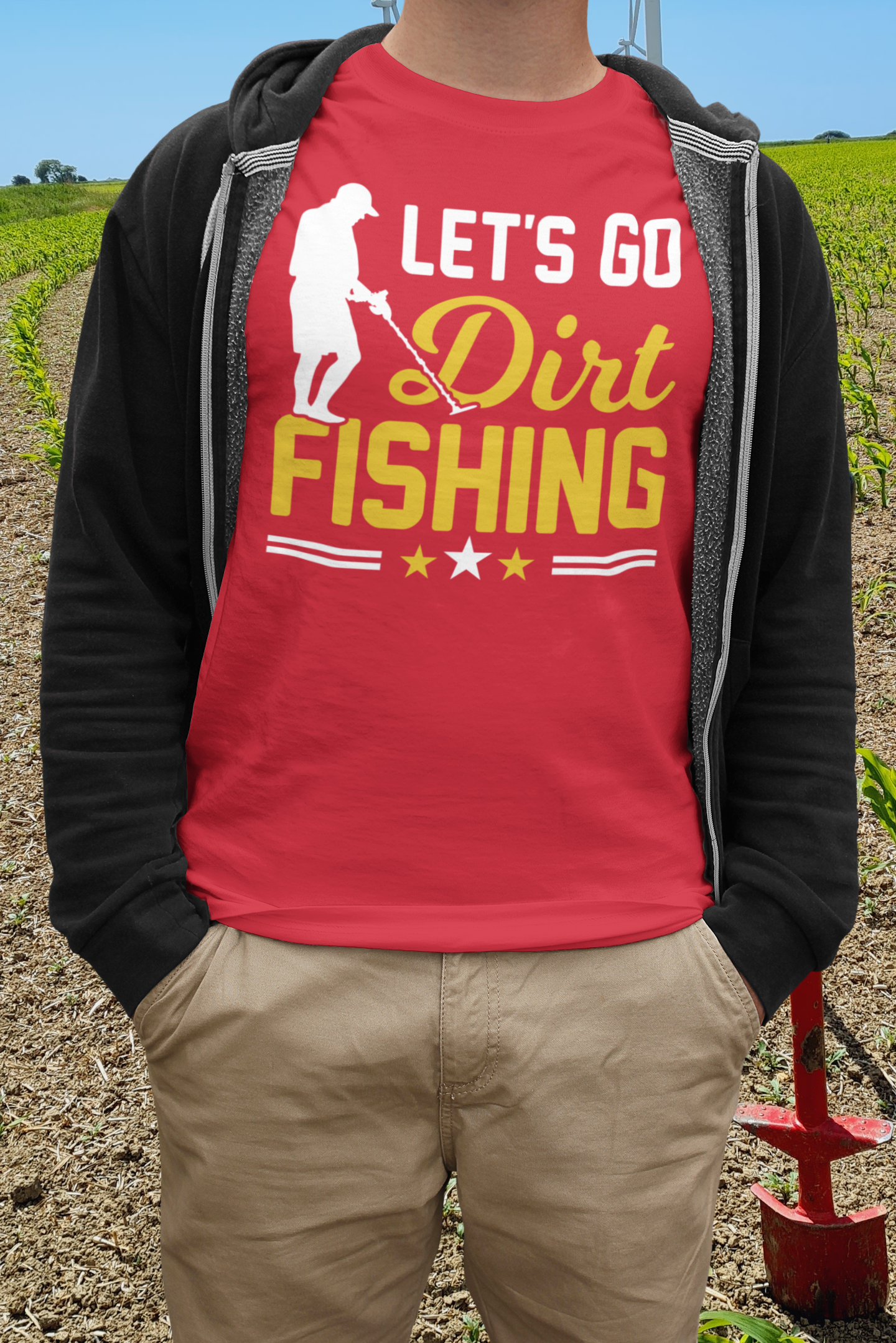 Let's go dirt fishing T-shirt
