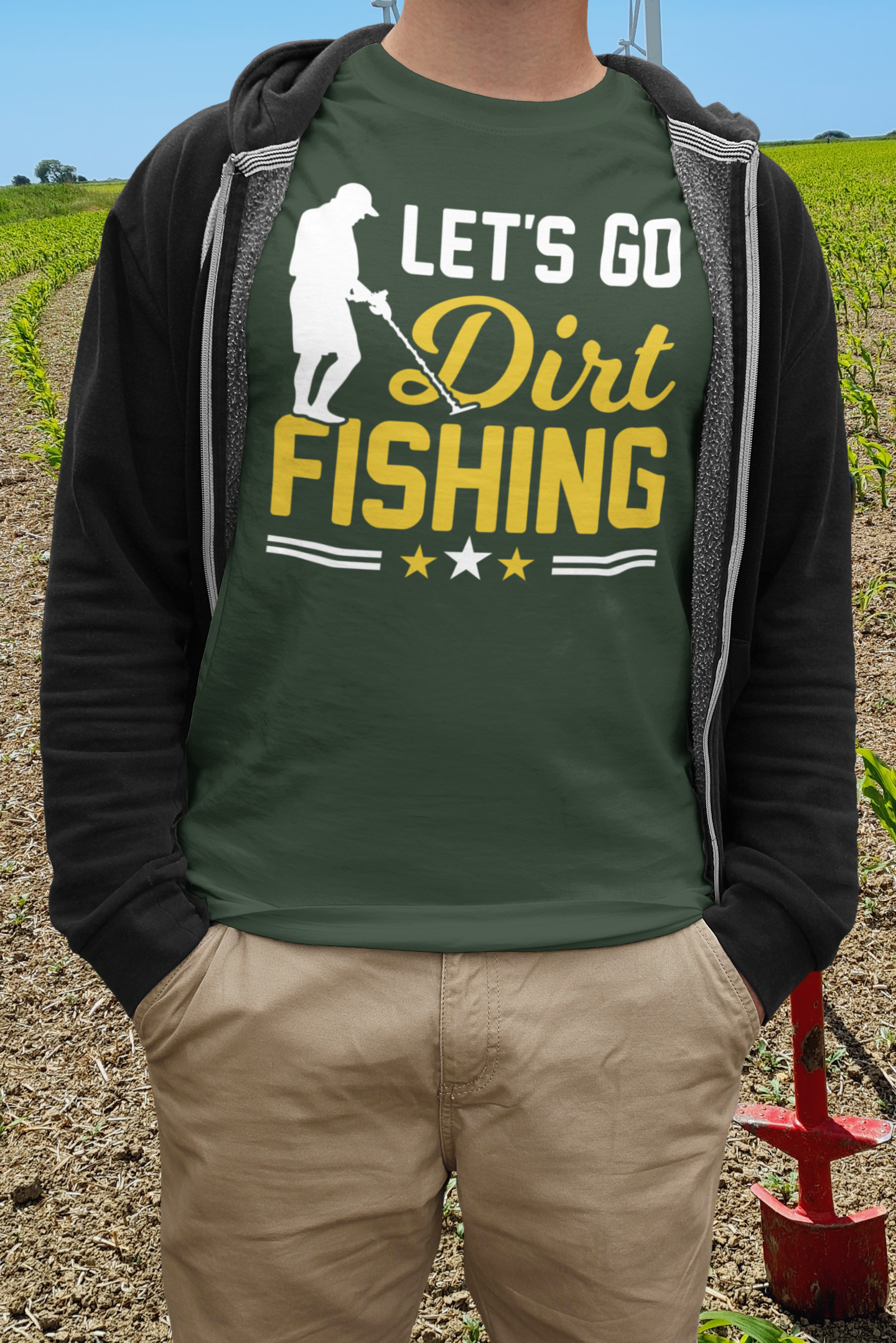 Let's go dirt fishing T-shirt