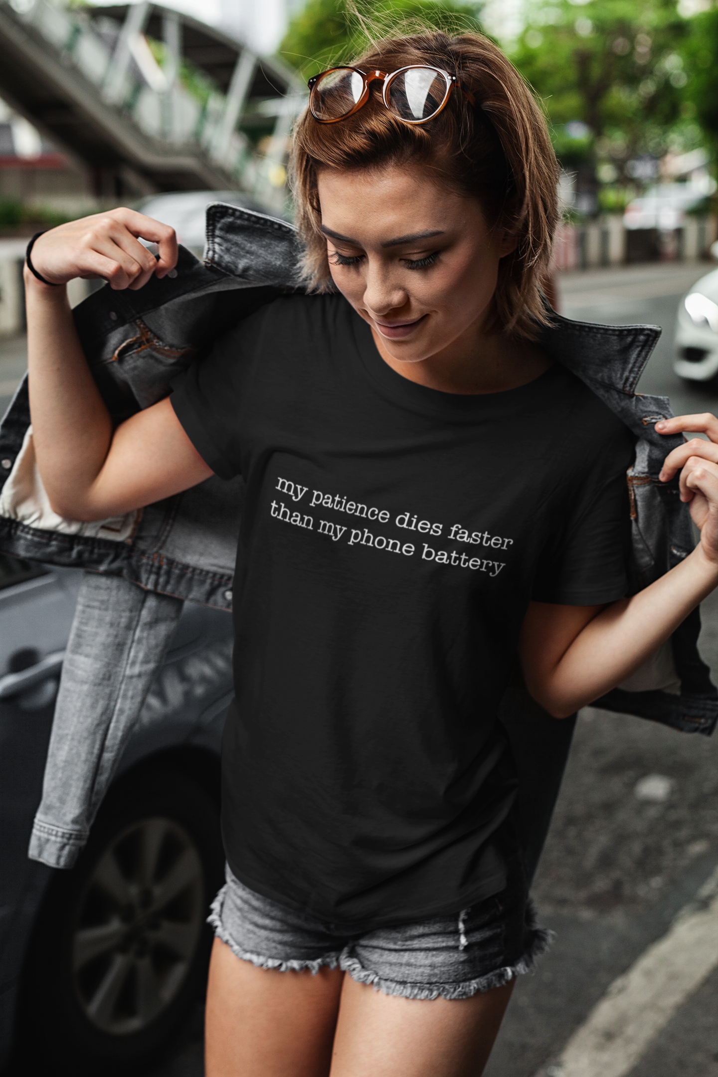 My Patience Dies Faster Than My Phone Battery T-shirt