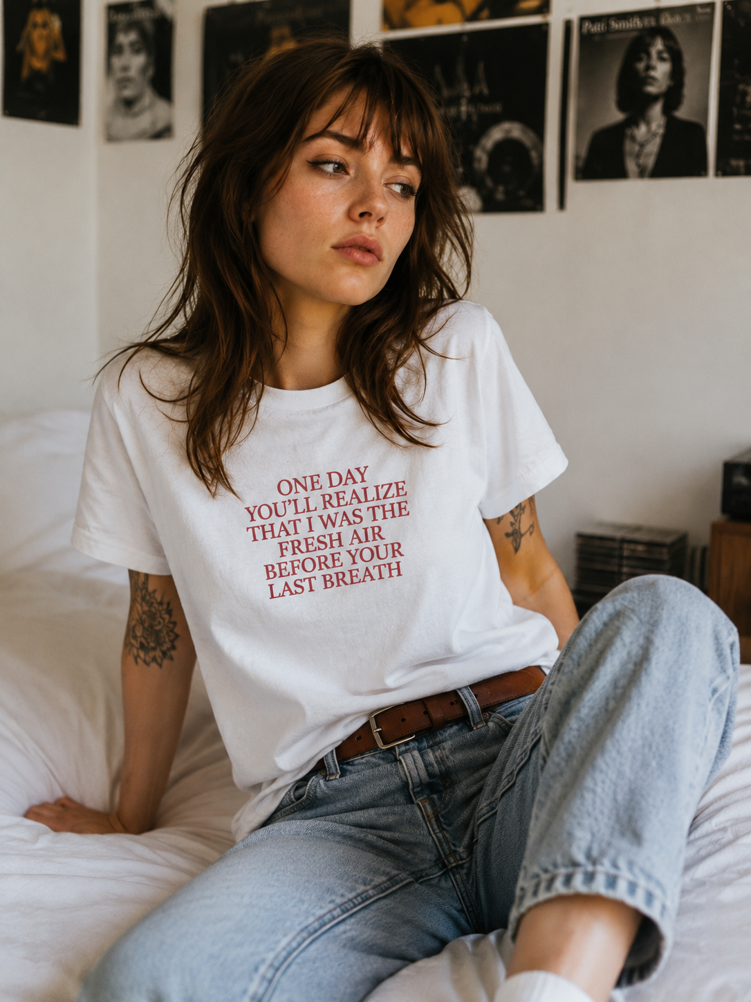 One day you'll realize that I was fresh air before your last breath T-shirt