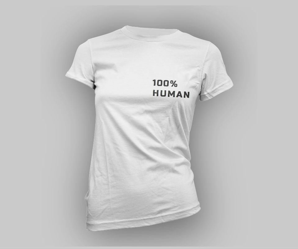 100% Human T-shirt - Urbantshirts.co.uk