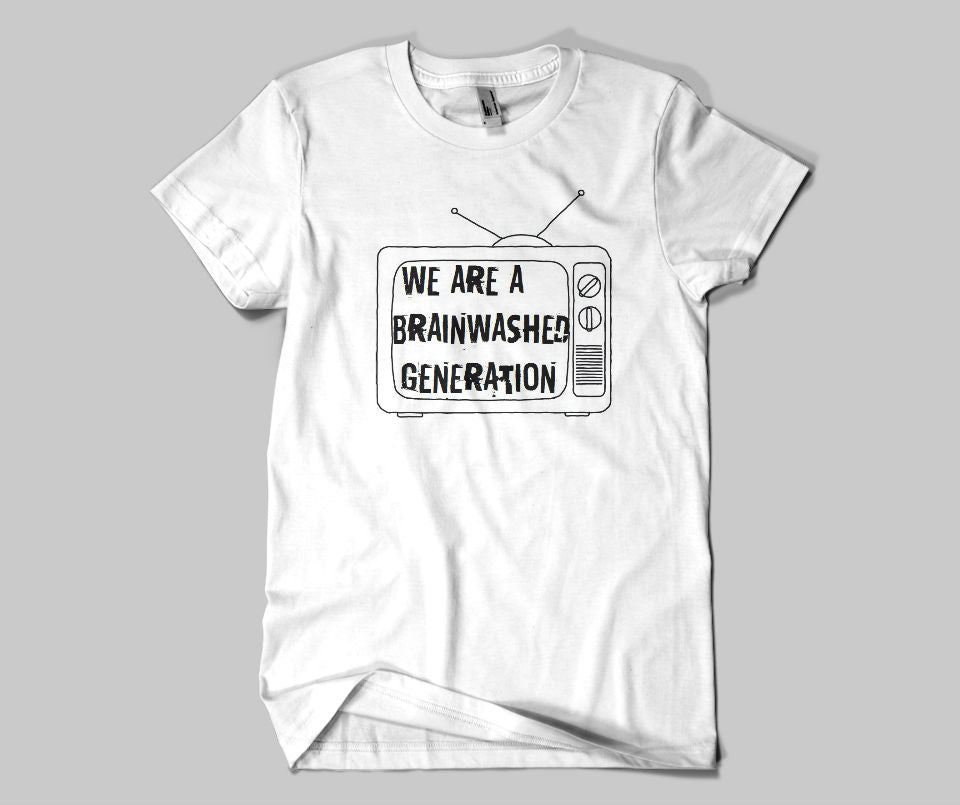 We are brainwashed generation T-shirt - Urbantshirts.co.uk
