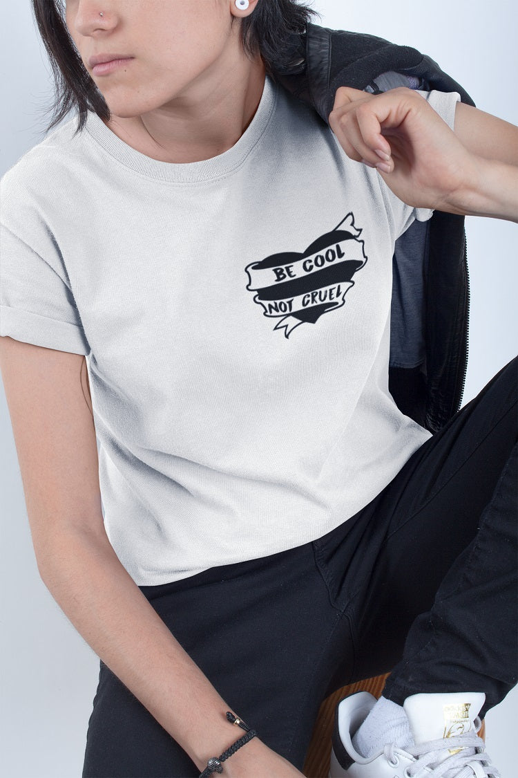Be cool not cruel T-shirt - Urbantshirts.co.uk