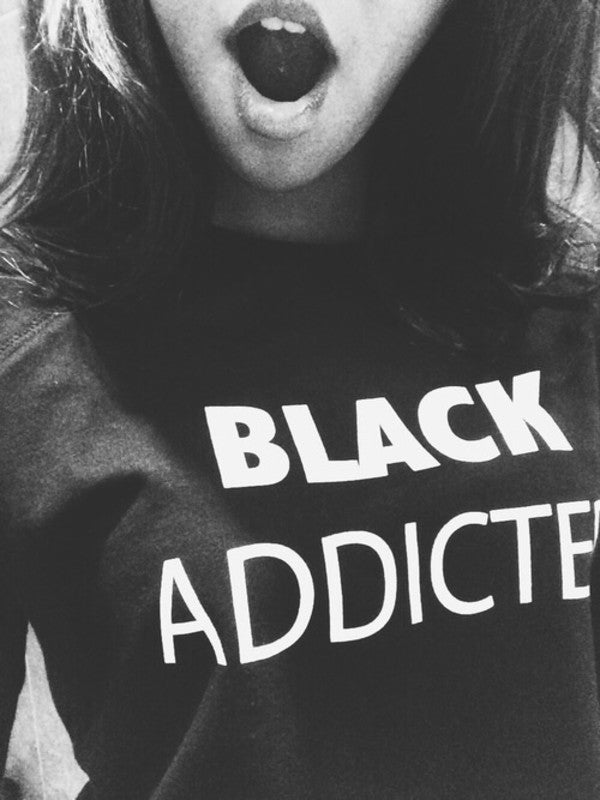 Black Addicted T-shirt - Urbantshirts.co.uk