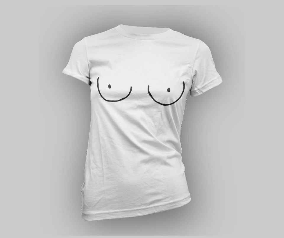Cartoon Titties T-shirt - Urbantshirts.co.uk