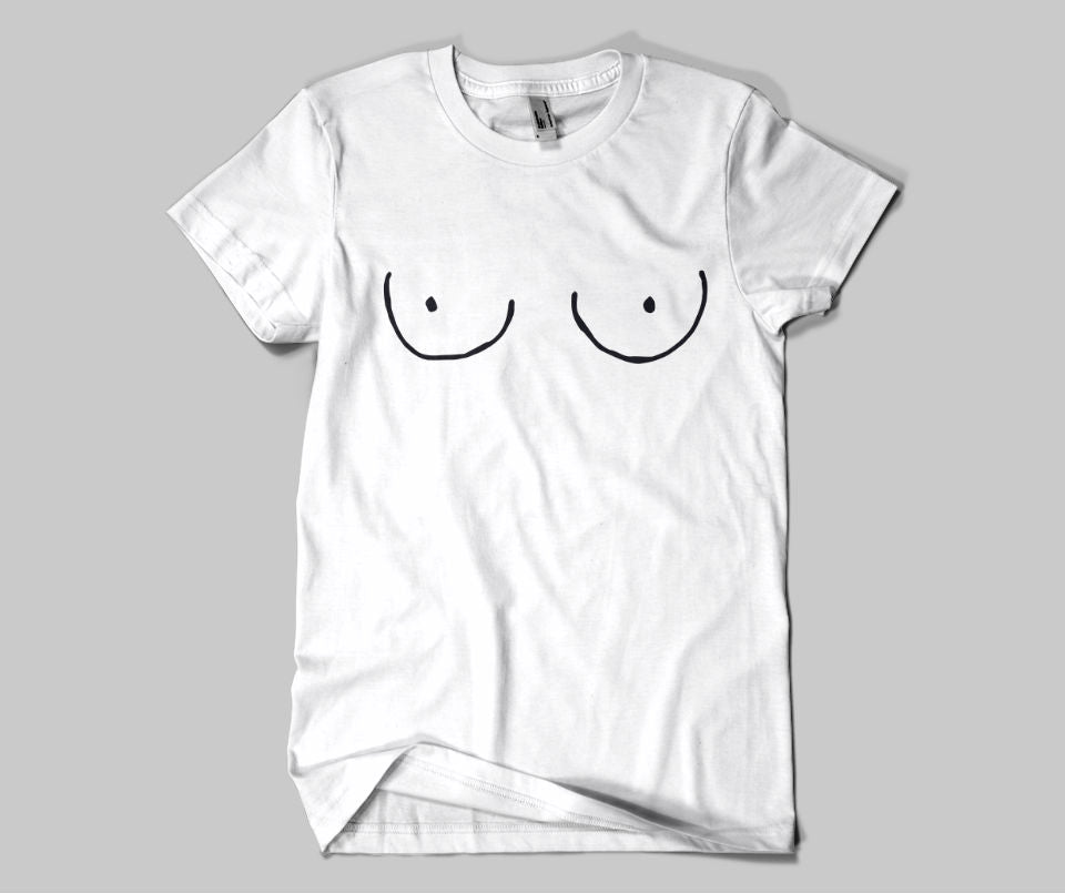 Cartoon Titties T-shirt - Urbantshirts.co.uk