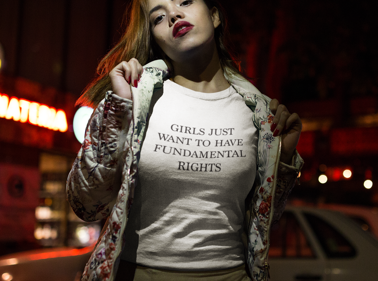 Girls just want to have fundamental rights T-shirt - Urbantshirts.co.uk