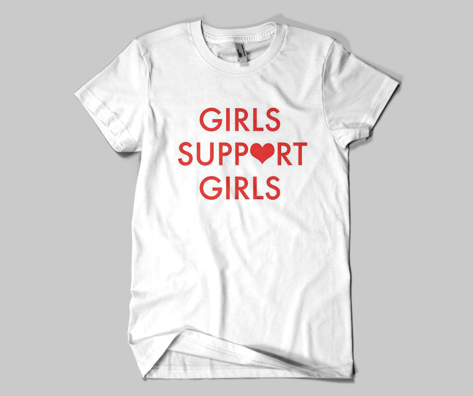 Girls support girls T-shirt - Urbantshirts.co.uk