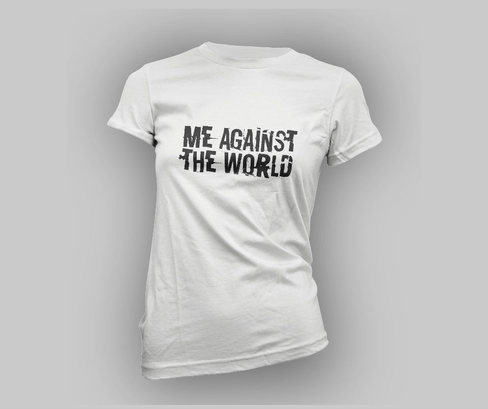 Me against the world T-shirt - Urbantshirts.co.uk