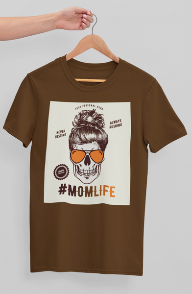 YourTops Women's F-Bomb Mom T-Shirt - Sunflower Design With Tattoos & Thick Thighs Saying