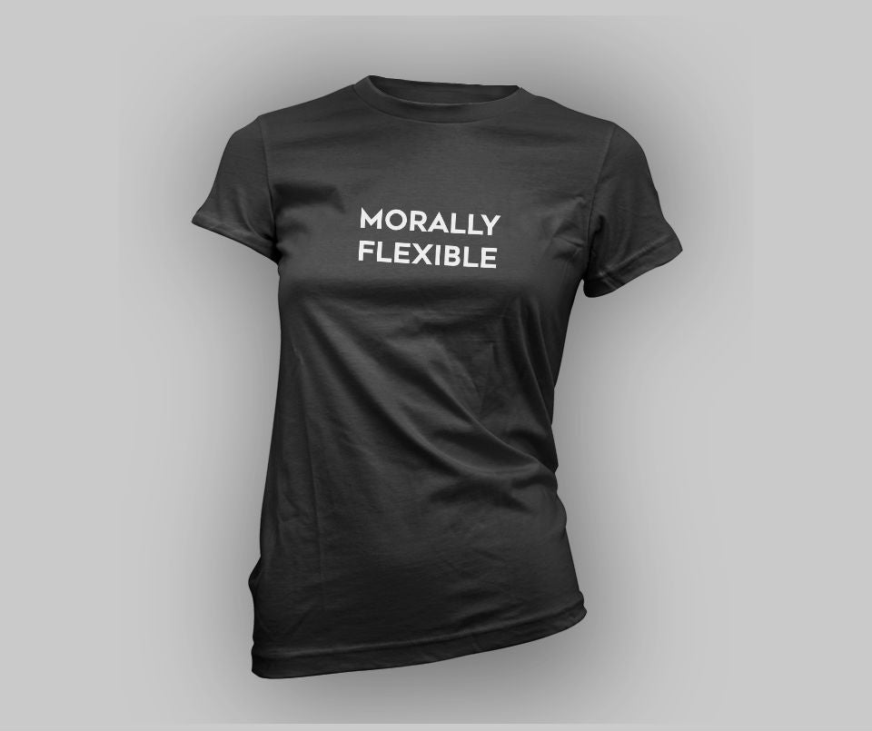 Morally flexible T-shirt - Urbantshirts.co.uk