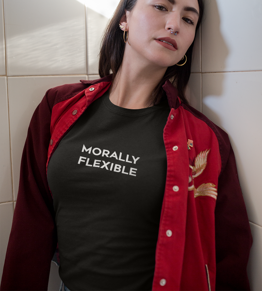 Morally flexible T-shirt - Urbantshirts.co.uk