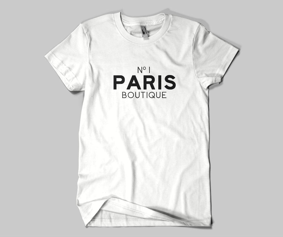 No 1 Paris Boutique T-shirt - Urbantshirts.co.uk
