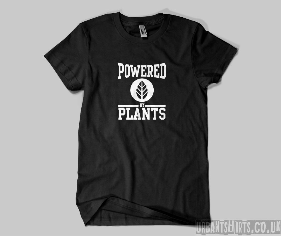 Powered by plants T-shirt - Urbantshirts.co.uk
