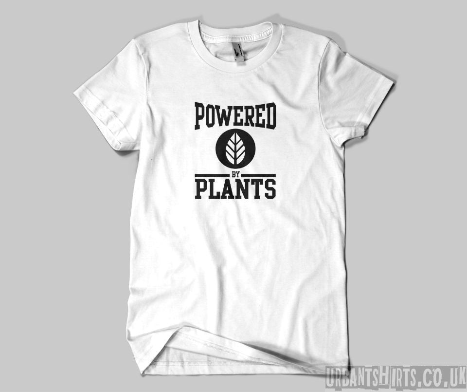 Powered by plants T-shirt - Urbantshirts.co.uk