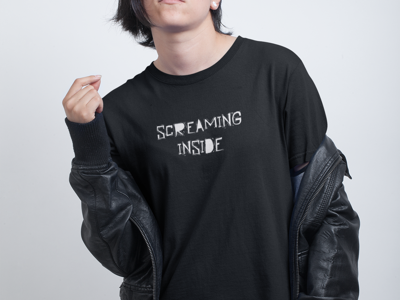 Screaming Inside T-shirt - Urbantshirts.co.uk