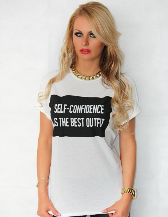 Self Confidence is the best outfit T-shirt - Urbantshirts.co.uk
