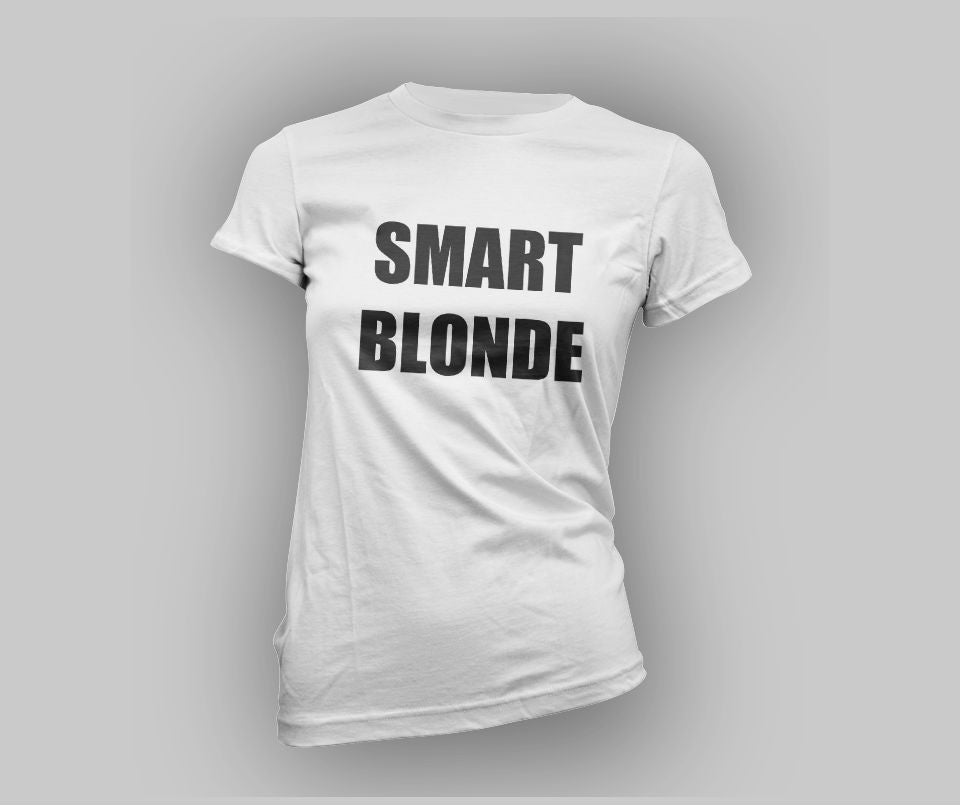 Smart Blonde T-shirt - Urbantshirts.co.uk