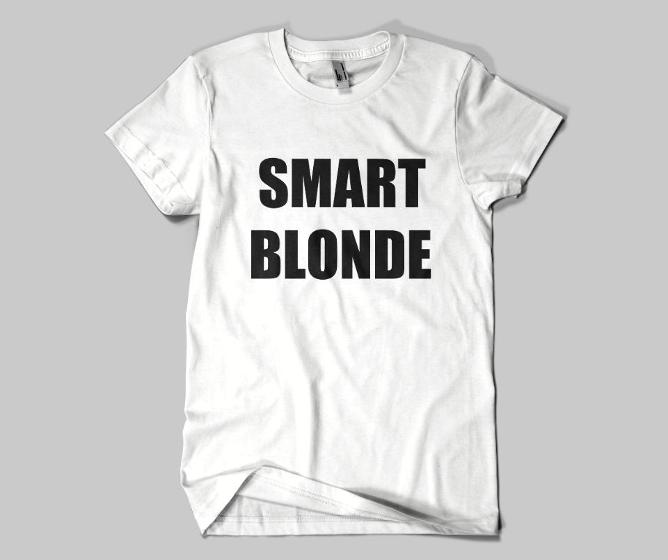 Smart Blonde T-shirt - Urbantshirts.co.uk