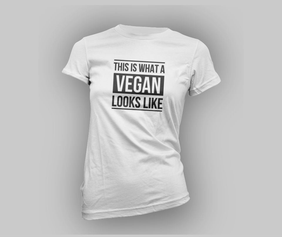 This is what a Vegan looks like T-shirt - Urbantshirts.co.uk